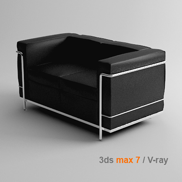 maya le corbusier 2 - lc2 2 seats by lajhar